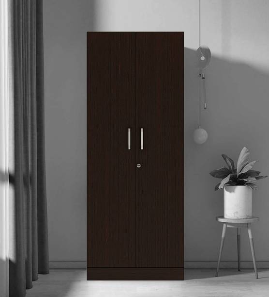 SPACEX Maximus Multipurpose 2 Door Wardrobe / Spacious 5 Shelves Engineered Wood 2 Door Wardrobe