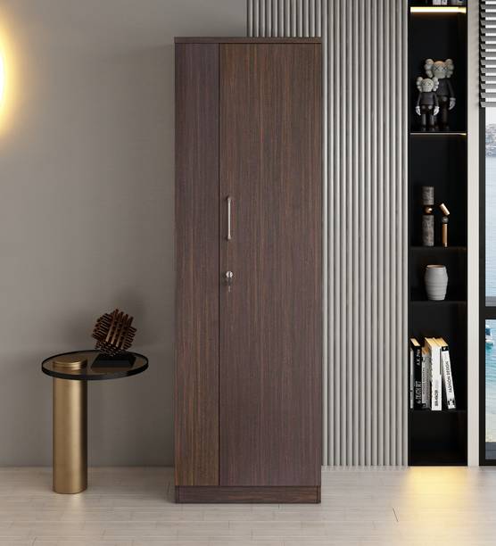 A GLOBIA CREATIONS Oracle Engineered Wood 1 Door Wardrobe