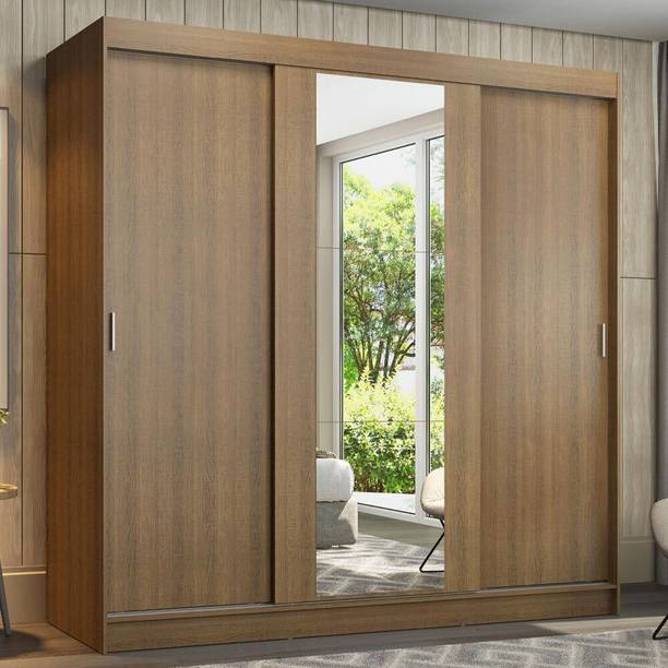 Madesa Reno Couple Wardrobe Engineered Wood 3 Door Wardrobe