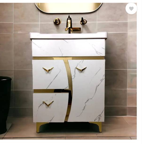 Clicebestix Gold Premium Freestanding Vanity Washbasin Cabinate bestix Table Top Basin