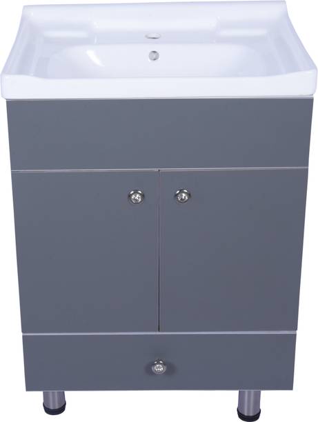 Stymax Wash Basin Vanity with Ceramic Washbasin Sink | Water Resistant Bathroom Cabinet STY0033 Table Top Basin