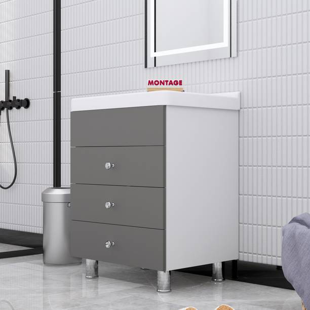 MONTAGE Wash Basin Vanity High Quality HDHMR Engineered Wood Wash Basin Cabinet DMS00050VN Under Counter Basin