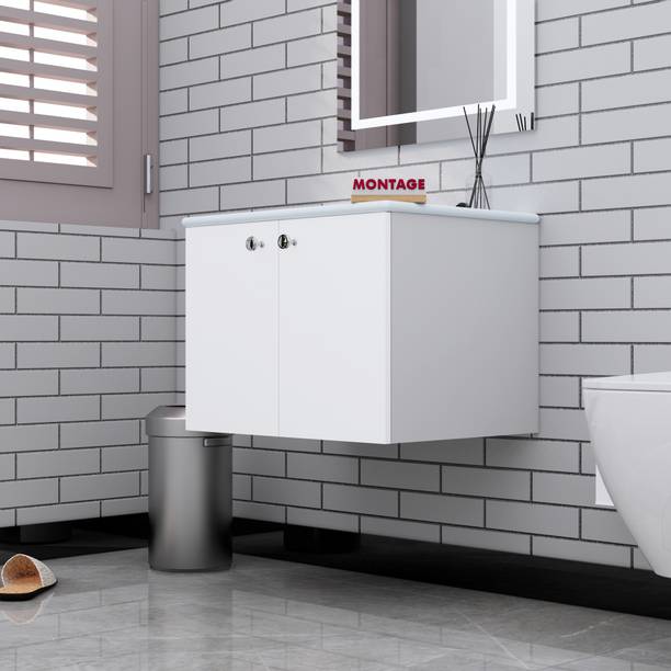 MONTAGE Wash Basin Vanity High Quality HDHMR Engineered Wood Wash Basin Cabinet DMS00083 Under Counter Basin