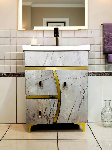 BOBBYEXPORT D Gold Premium 24" Freestanding Vanity Washbasin Cabinate For Bathroom e.t.c. BE02203 Table Top Basin
