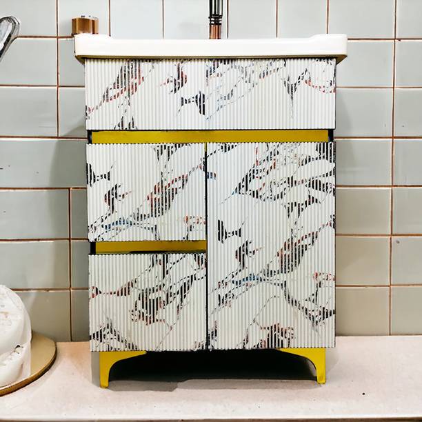 BOBBYEXPORT Top selling 24" freestanding HDHMR wooden vanity cabinet with wash basin for bathroom & kitchen Table Top Basin