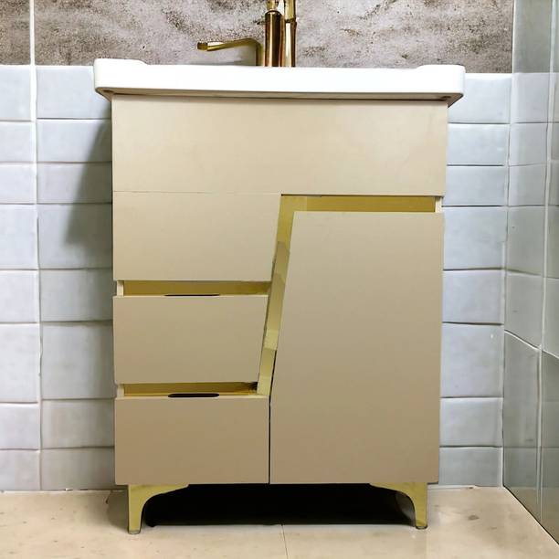 BEXPORT Z Gold Premium 24" freestanding Wash Basin Vanity Cabinet HDHMR Cabinet BEZG1 Table Top Basin