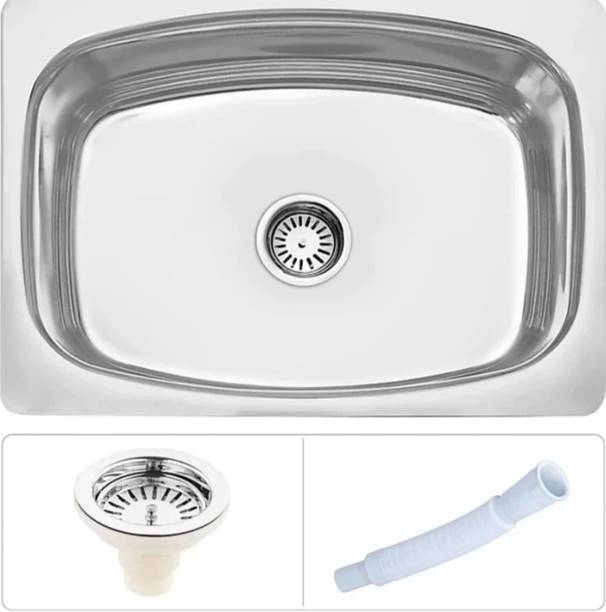 Jindal steel SS_304 (24×18×9) SS-304 Vessel Sink
