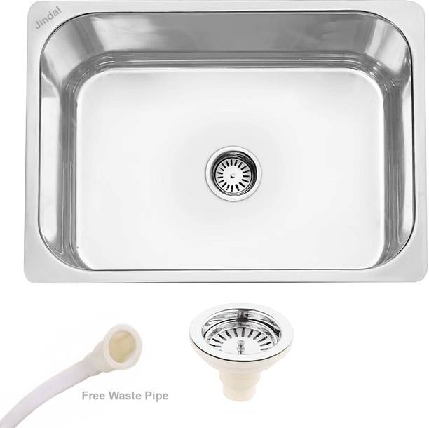 Jindal steel CLIMBER MEESHO Premium Quality Kitchen Sink Jindal 24x18x9 Stainless Steel kitchen Sink 304 Grade Vessel Sink