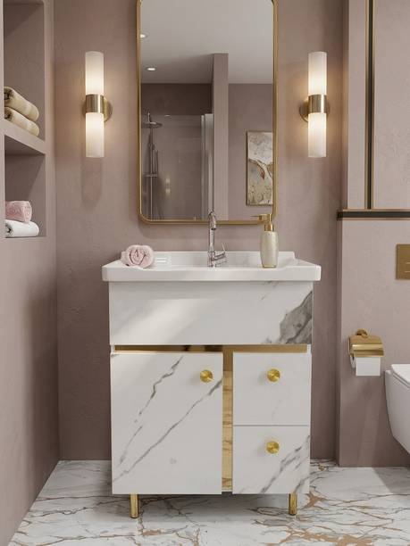 CLEOPATRA Premium Gold 24" freestanding Wash Basin Vanity Cabinet For Bathroom 2424F Under Counter Basin