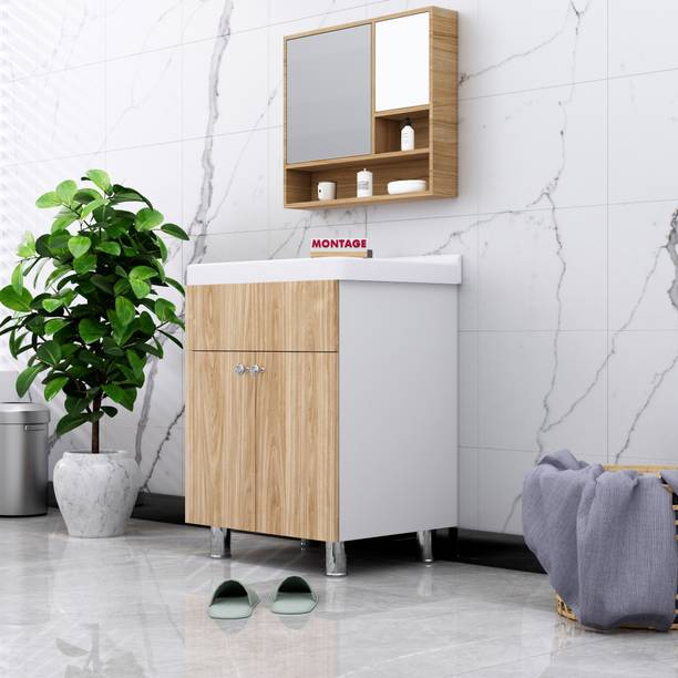 MONTAGE Wash Basin Vanity High Quality HDHMR Engineered Wood Wash Basin Cabinet DMS00046 Under Counter Basin