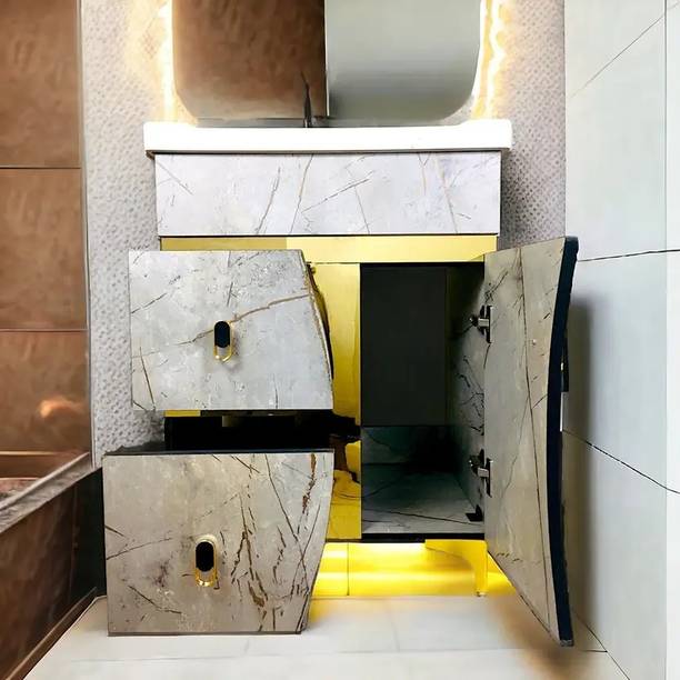 Clicebestix Gold Gray Freestanding Vanity Washbasin Cabinate bestix Table Top Basin