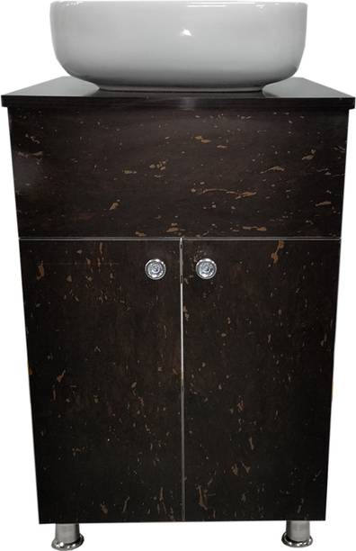 MONTAGE Table Top Wash Basin with Cabinet | Waterproof Bathroom Vanity 2 Shelve Storage BEST Table Top Basin