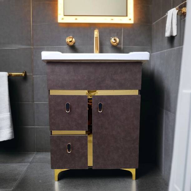 BOBBYEXPORT Gold premium 24" freestanding Wash Basin Vanity Cabinet BEPG9 Table Top Basin