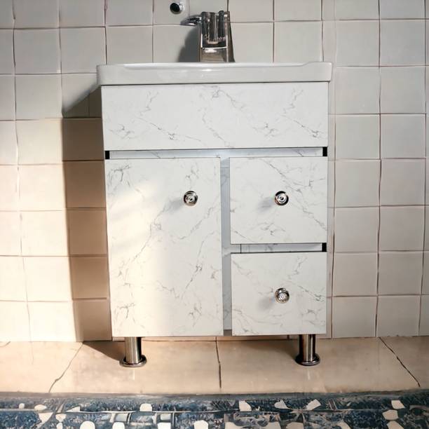 BOBBYEXPORT freestanding HDHMR wooden vanity cabinet with wash basin for bathroom & kitchen Table Top Basin