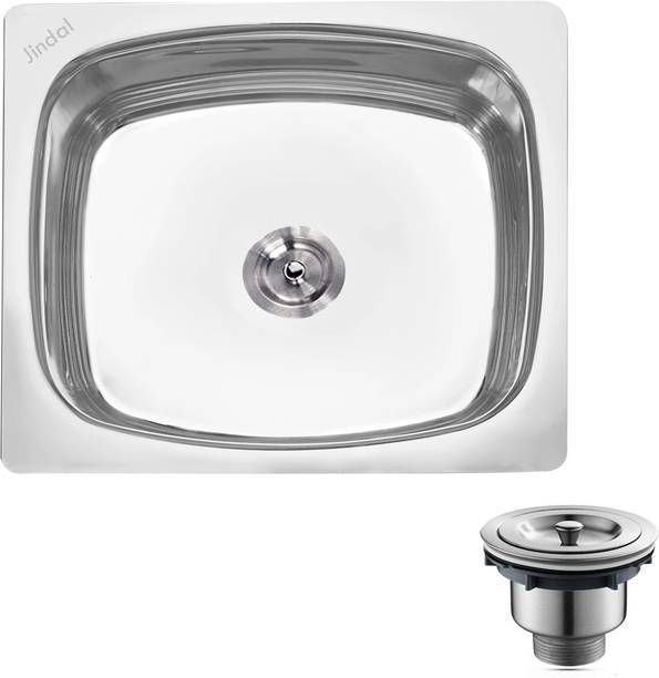 Jindal steel Jindal Jindal Kitchen Sink Series 20x17x8 - 304 Grade 10 year warranty Vessel Sink