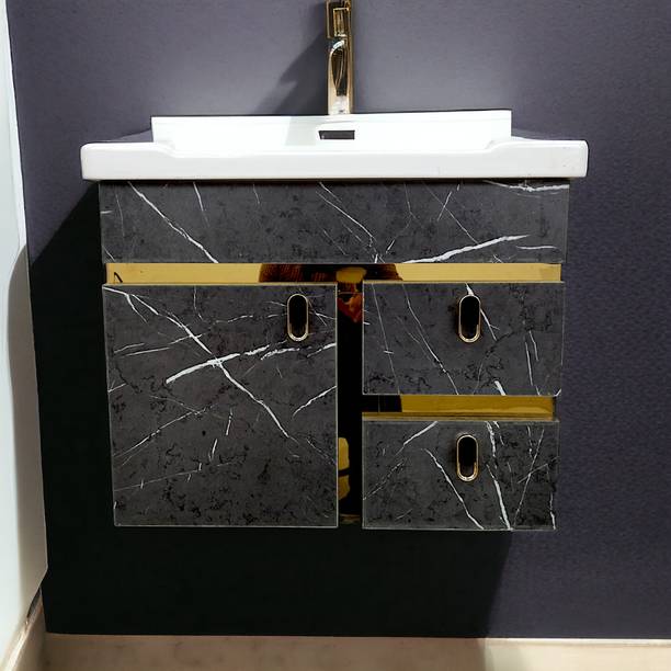 BOBBYEXPORT Wall Hang 24" Wash Basin Vanity Cabinet For Bathroom BEWH3 Wall Hung Basin