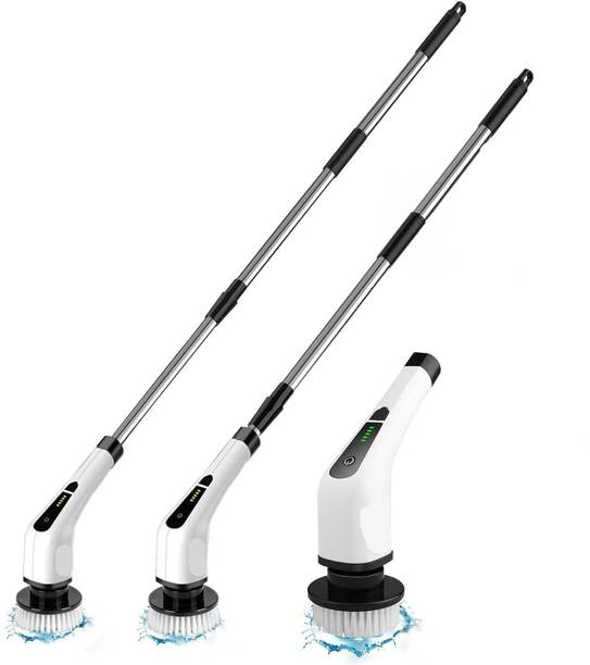 voordeel Electric Spin Scrubber with Adjustable Handle Cordless 10 Flat Pastry Brush