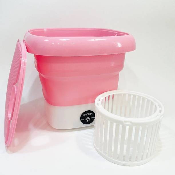 Anshi Ultrasonic Cleaning Machine, Folding Mini Laundry, Small Automatic USB-Pink Washing Machine Door Hinge