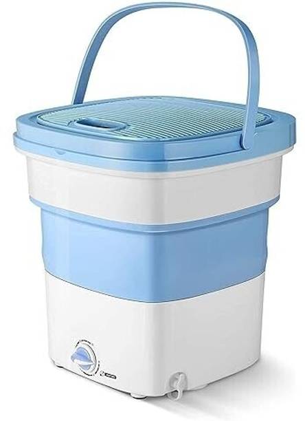 NUVIO Mini Automatic Washing Machine Foldable Bucket Washer for Small Clothes Washing Machine Door Hinge