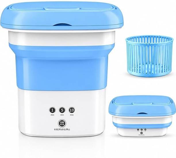 DYVIS MART Mini Foldable Washing Machine Compact Portable Laundry Washer for Hostel & Home Washing Machine Door Hinge
