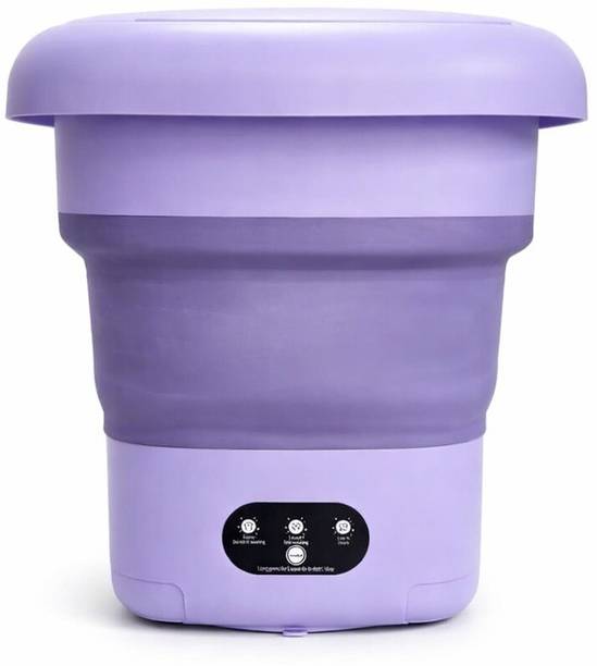 NUVIO Portable Mini Foldable Washing Machine 11L Bucket Washer with Drain Pipe Washing Machine Door Hinge