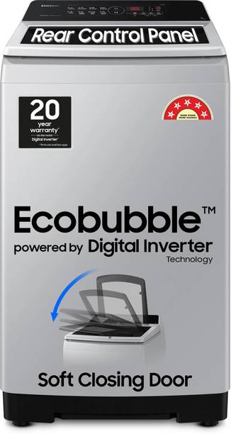 Samsung 7 kg 5 star, Ecobubble, Digital Inverter, Fully Automatic Top Load Washing Machine Grey