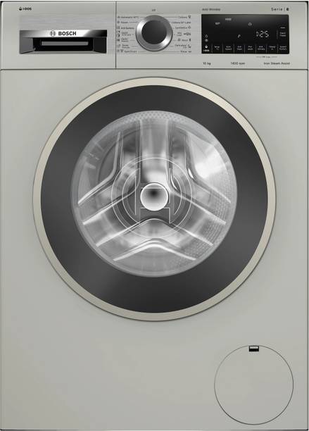 BOSCH 10 kg Fully Automatic Front Load Washing Machine with In-built Heater Silver (WM WGA254AXIN)