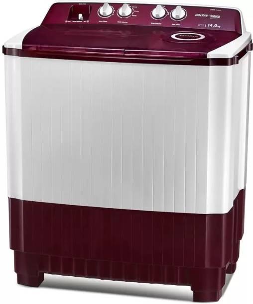 Voltas Beko by A Tata Product 14 kg Semi Automatic Top Load Washing Machine Maroon