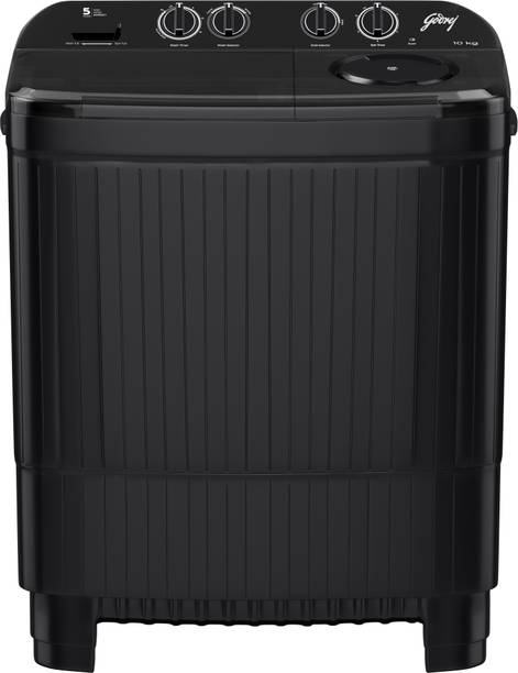 Godrej 10 kg Semi Automatic Top Load Washing Machine Black (WSEDGE NEO 100 5.0 PB3 SLGR)