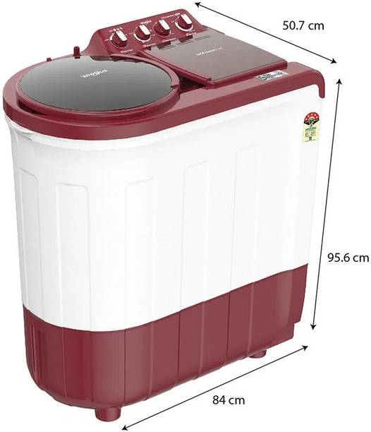 Whirlpool 8 kg Semi Automatic Top Load Washing Machine Red