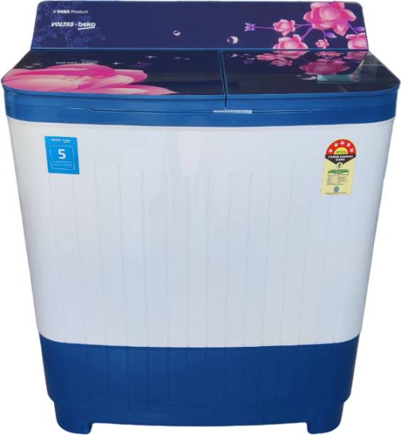 Voltas Beko 8 kg Semi Automatic Top Load Washing Machine Blue