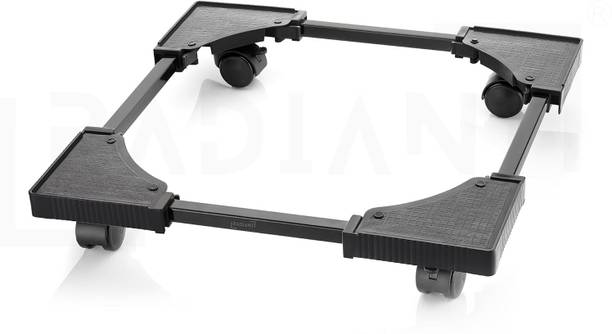 बोलाइड Plastic Washing Machine Stand in black color with wheel lock वाशिंग मशीन ट्रॉली