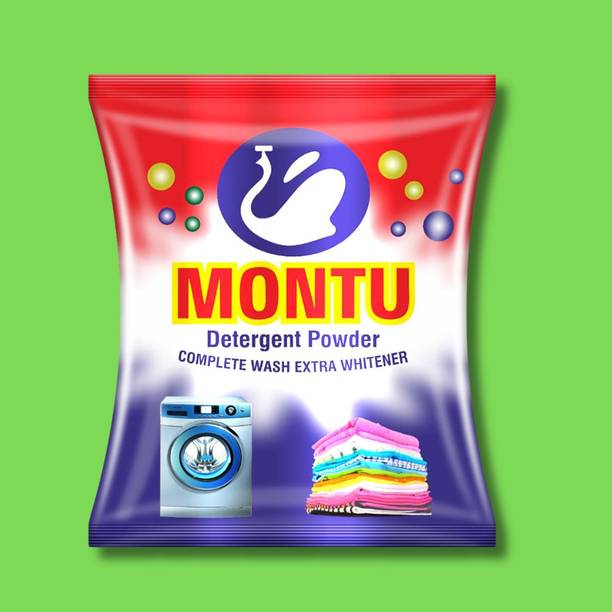 MONTU Stain removal surf powder for fabric - 5kg colour safe detergent Detergent Powder (Lime & Lemon Fragrance For 8 Hours)
