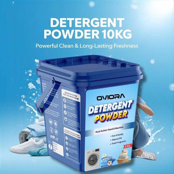 OVIORA Detergent Powder 5KG Ultimate Clean Experience With Active Oxygen Power Detergent Powder (Fresh)