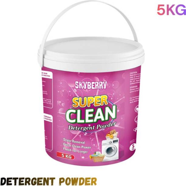 skyberry BrightLeaf Pink Detergent Powder with Active Cleaning Power | N1P12 Detergent Powder (Multi)