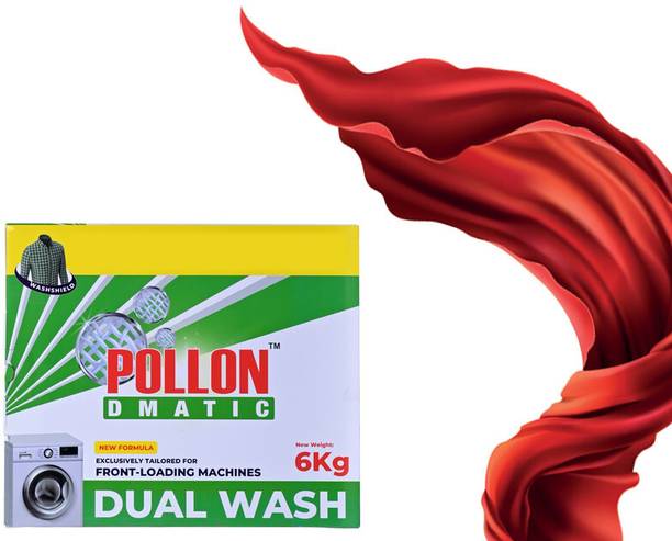 Pollon POWER OF 10 HANDS Detergent Powder 6 kg all cloth cleaner powder Detergent Powder (NA)