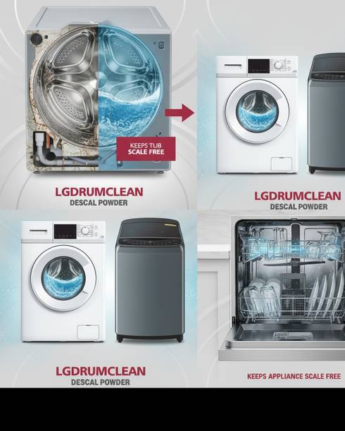 LGDRUMCLEAN DESCAL POWDER WASHING MACHINE DRUMCLEAN DESCALE POWDER 800 G Detergent Powder (NA)