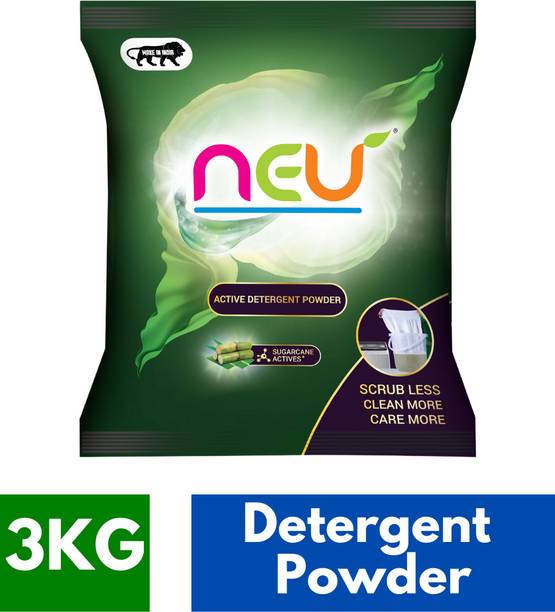 NEU Bucket wash & Semi Auto Machine wash detergent powder Detergent Powder 3 kg