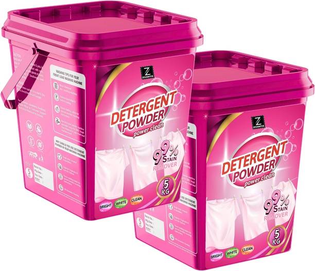 ZIVANTIX Detergent Powder 10Kg High Efficiency Laundry Powder for Tough Stains Detergent Powder (Fresh)