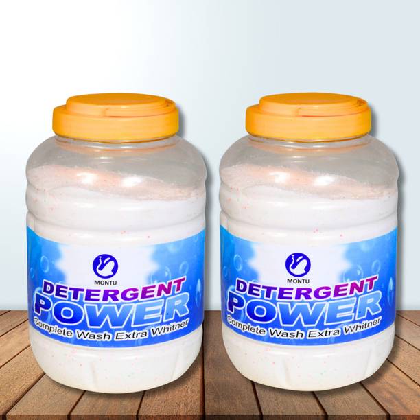 MONTU "4+4kg Surf Detergent Powder for Lasting Fabric Care" Detergent Powder (lime and lemon)