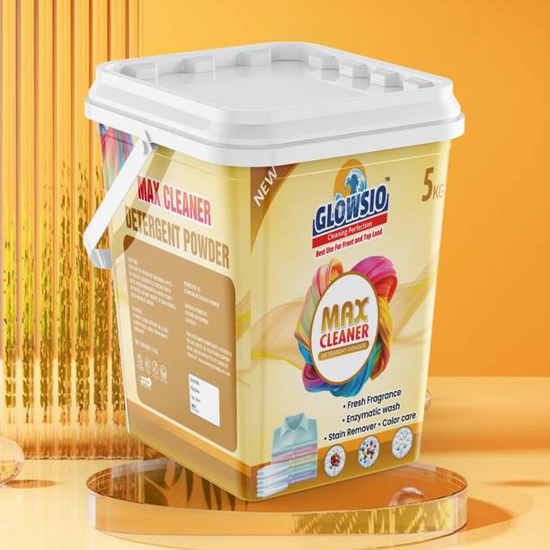 GLOWSIO Ejee Detergent~Powder\5Kg||Dissolves Easily, Color Safe Detergent Powder (Active Fresh)