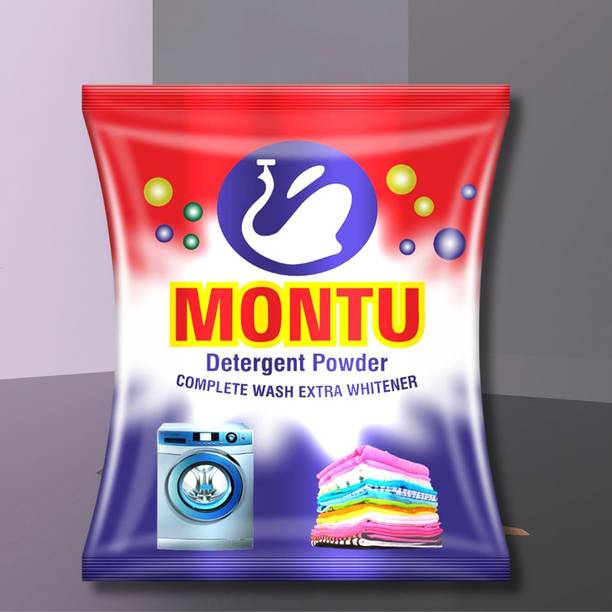 MONTU Gentle Washing Cleaning Remove Stain Easily Safe Hand And Clothes 5kg Top Load Detergent Powder (lime and lemon fragrance 8 hours)