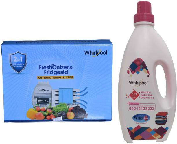 Whirlpool Combo of Whizpro and Freshonizer for Refrigerator and Washing Machine Detergent Powder 1 L