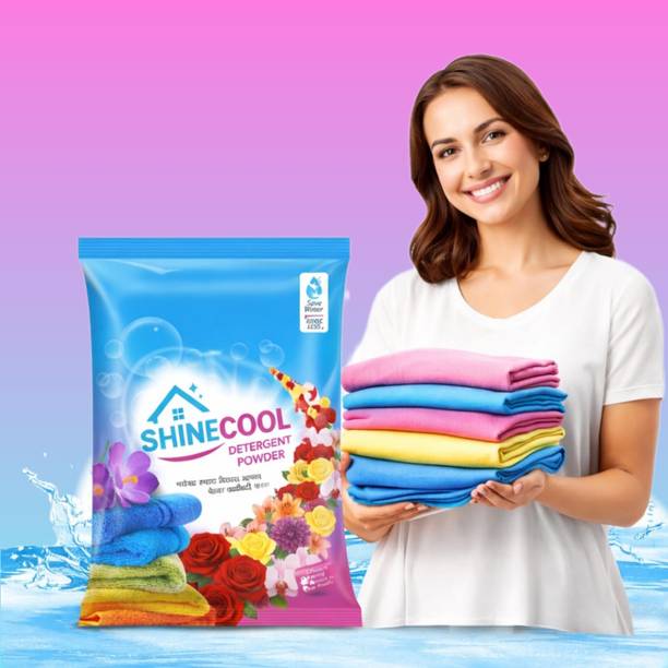 SHINECOOL 2kg detergent powder Detergent Powder (Rose)
