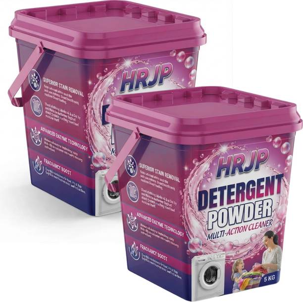 HRJP Detergent Powder 10kg Aqua Fresh Detergent Powder Deep Cleaning Formula Det
