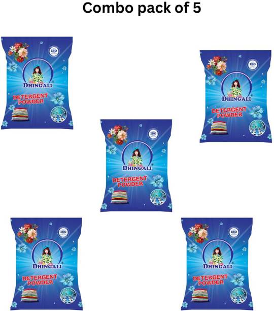 DHINGALI DETERGENT POWDER COMBO PACK OF 5 Detergent Powder