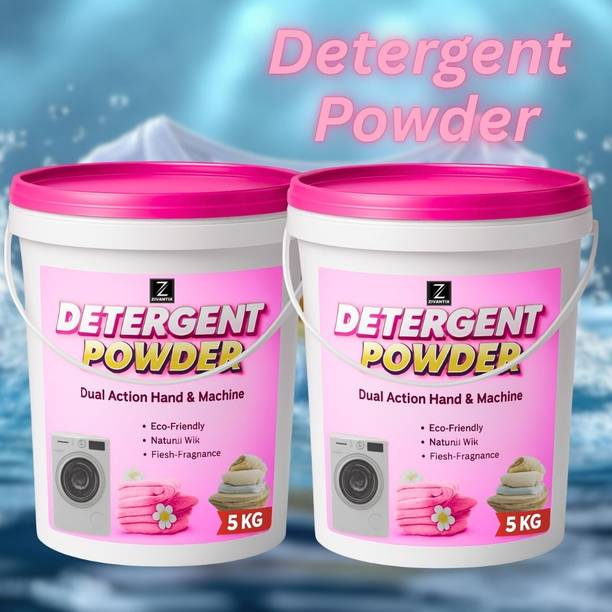 ZIVANTIX Detergent Powder 10 KG Premium Bright Laundry Formula Detergent Powder (Fresh)