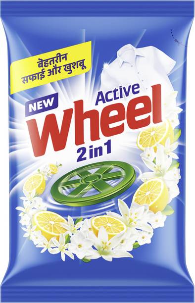 Wheel Active 2 in 1 Blue Detergent Powder
