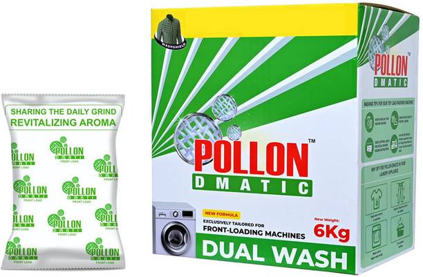 Pollon 100% STAIN REMOVAL Detergent Powder 6 kg with spoon Detergent Powder (NA)