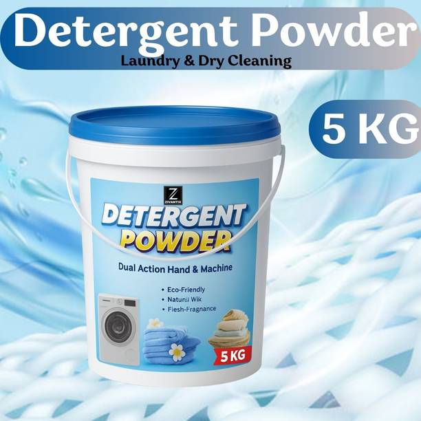 ZIVANTIX Detergent Powder 5 KG High Foam Smart Wash Detergent Powder (Fresh)